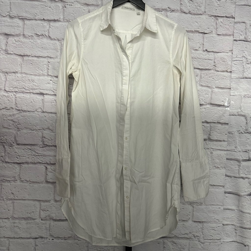 Babaton White Button Down - Small